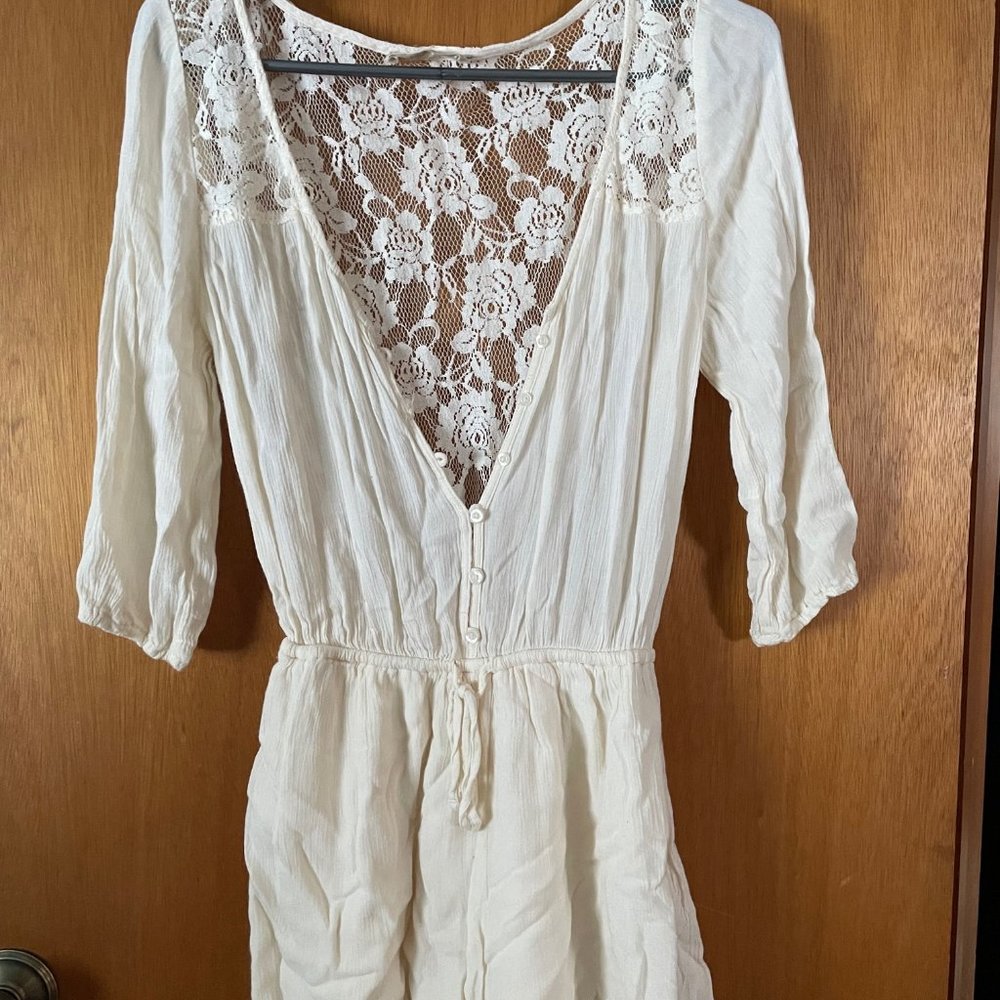 White Lace Romper